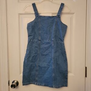 Art Class Blue Denim Fabric Dress